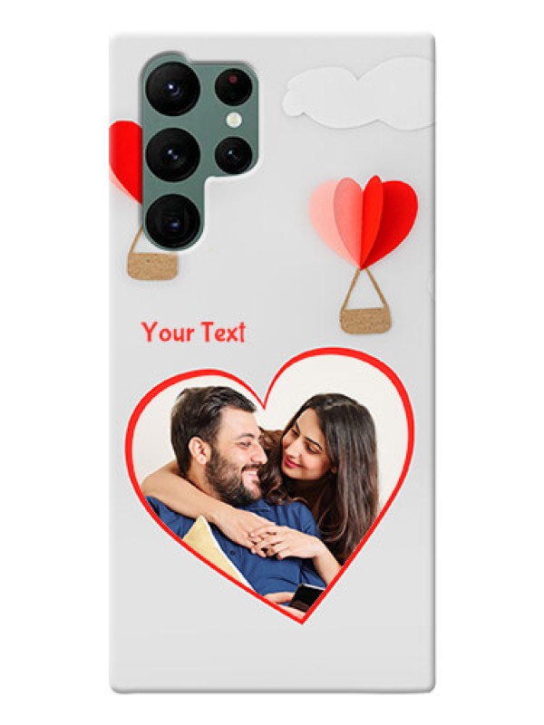 Custom Galaxy S22 Ultra 5G Phone Covers: Parachute Love Design