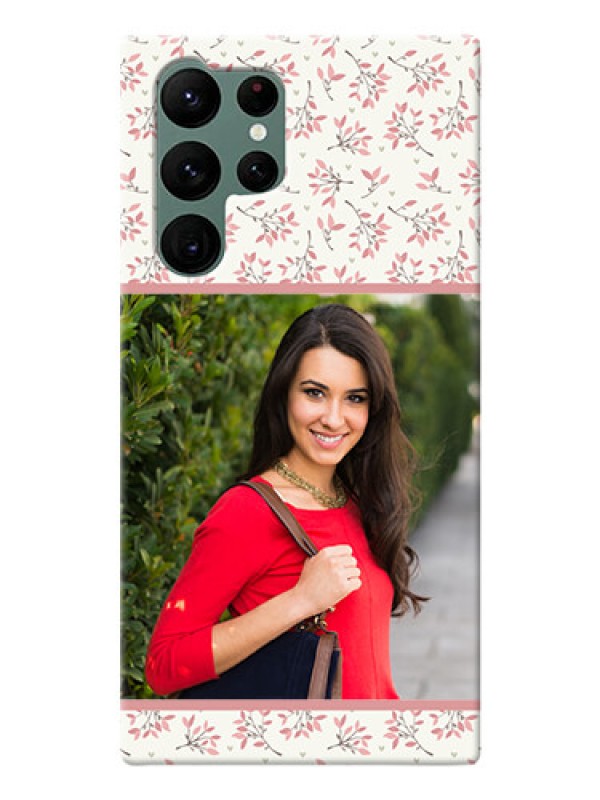 Custom Galaxy S22 Ultra 5G Back Covers: Premium Floral Design