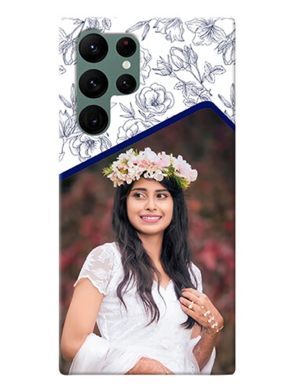 Custom Galaxy S22 Ultra 5G Phone Cases: Premium Floral Design
