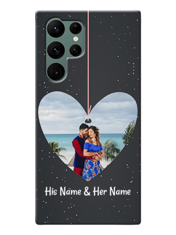 Custom Galaxy S22 Ultra 5G custom phone cases: Hanging Heart Design