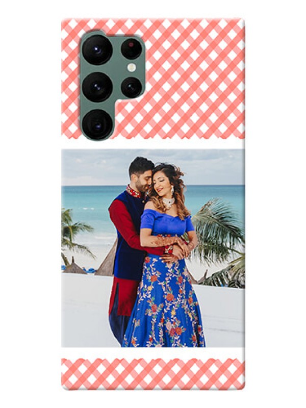 Custom Galaxy S22 Ultra 5G custom mobile cases: Pink Pattern Design