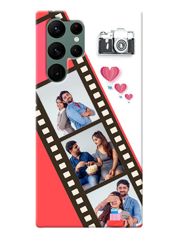 Custom Galaxy S22 Ultra 5G custom phone covers: 3 Image Holder with Film Reel