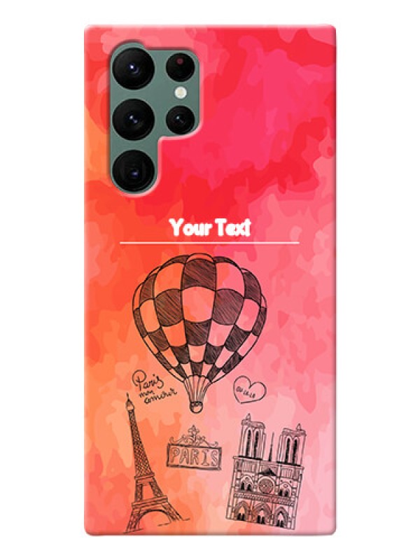 Custom Galaxy S22 Ultra 5G Personalized Mobile Covers: Paris Theme Design