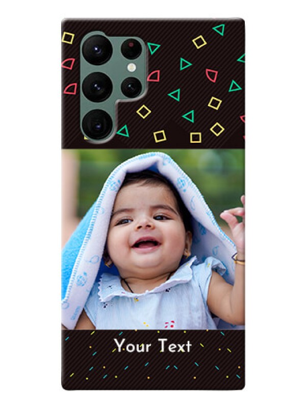 Custom Galaxy S22 Ultra 5G custom mobile cases with confetti birthday design