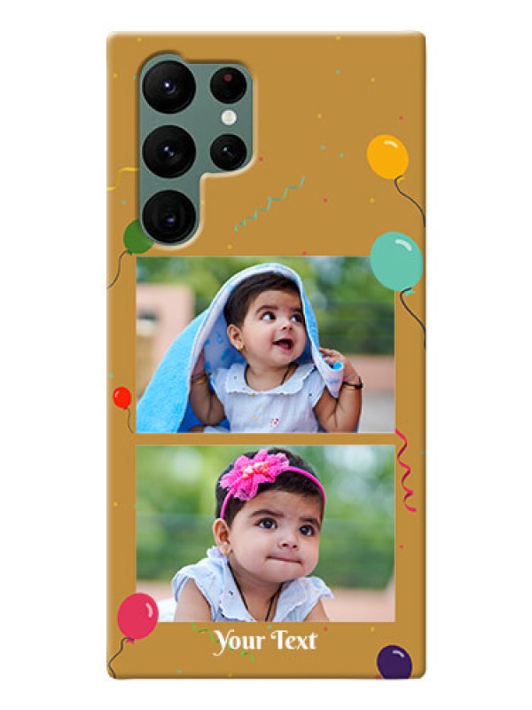 Custom Galaxy S22 Ultra 5G Phone Covers: Image Holder with Birthday Celebrations Design