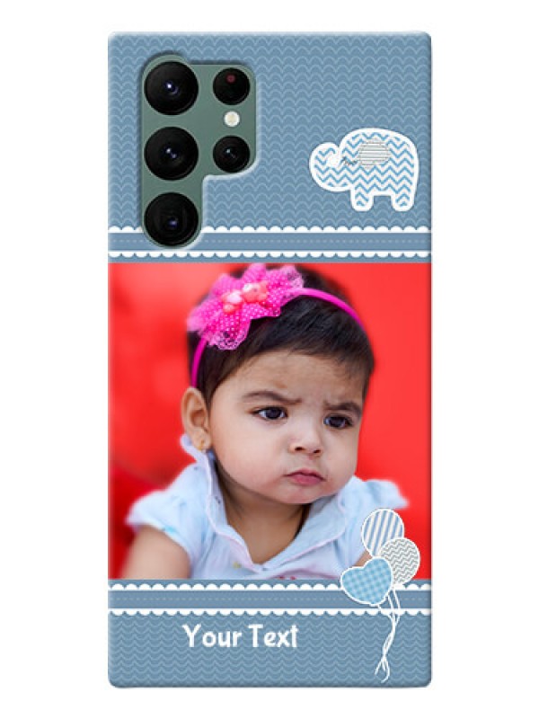 Custom Galaxy S22 Ultra 5G Custom Phone Covers with Kids Pattern Design