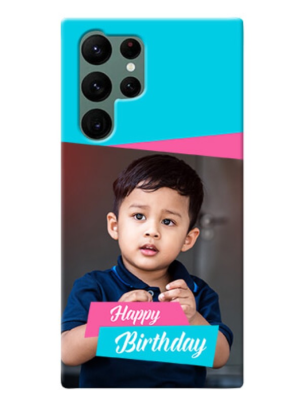 Custom Galaxy S22 Ultra 5G Mobile Covers: Image Holder with 2 Color Design