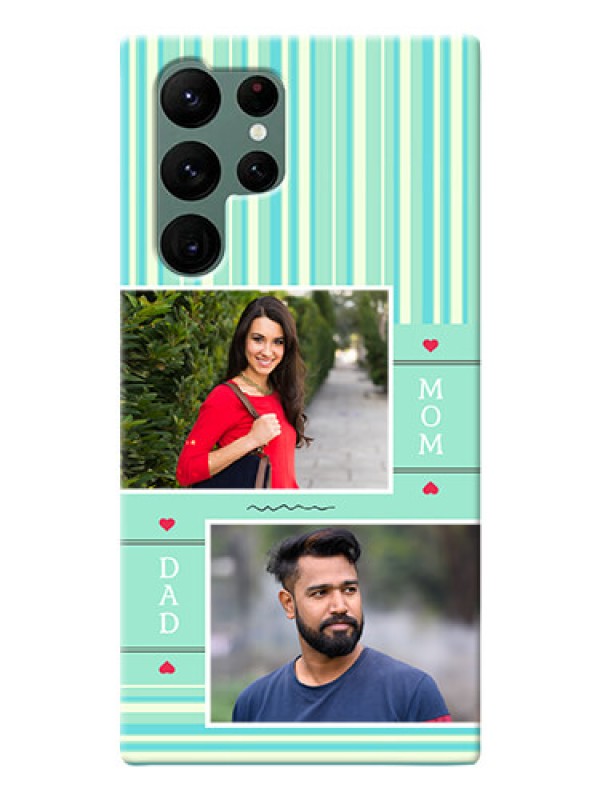 Custom Galaxy S22 Ultra 5G custom mobile phone covers: Mom & Dad Pic Design