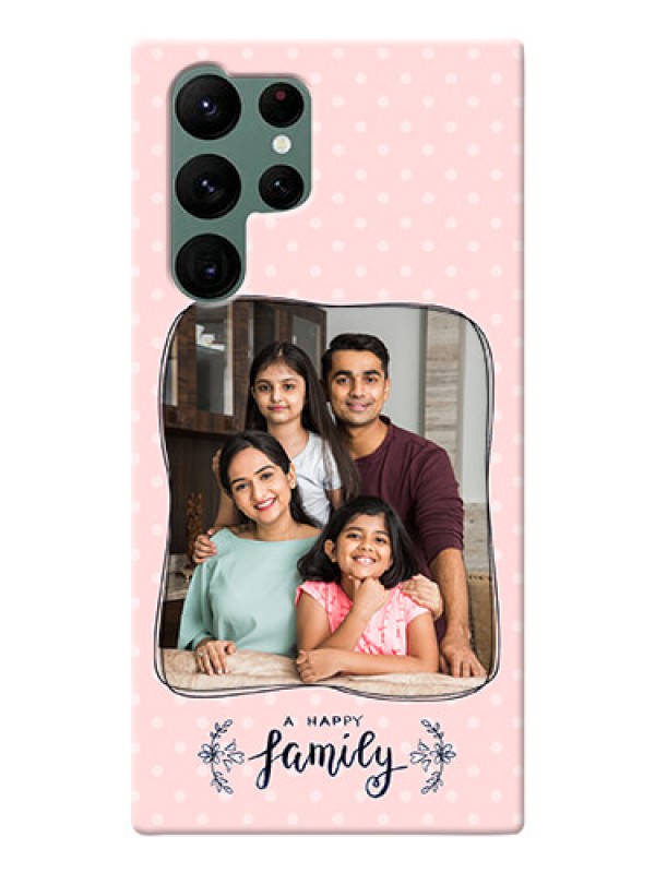 Custom Galaxy S22 Ultra 5G Personalized Phone Cases: Family with Dots Design