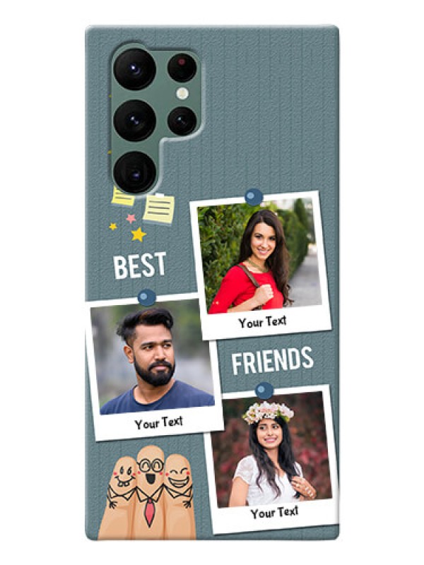 Custom Galaxy S22 Ultra 5G Mobile Cases: Sticky Frames and Friendship Design