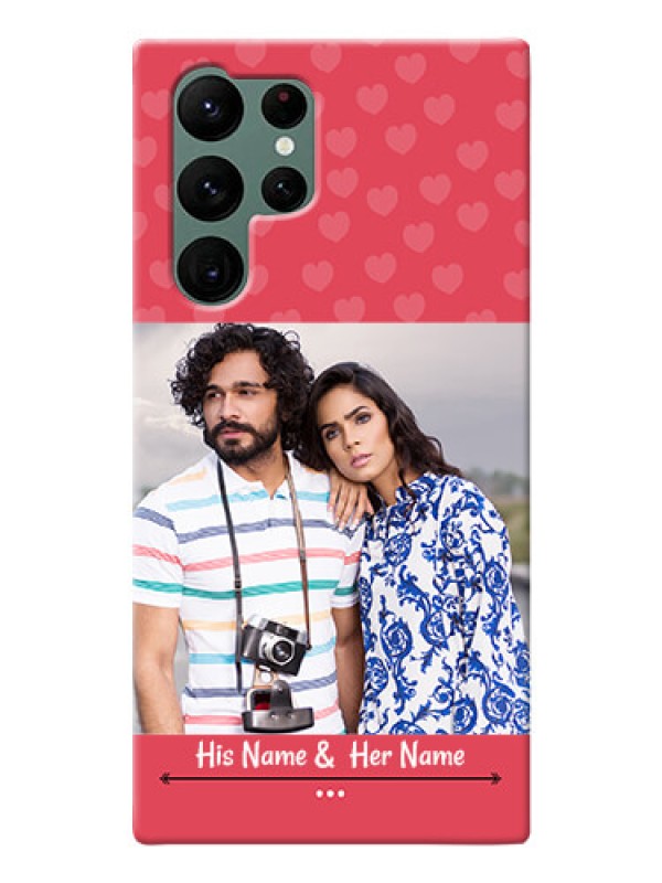 Custom Galaxy S22 Ultra 5G Mobile Cases: Simple Love Design