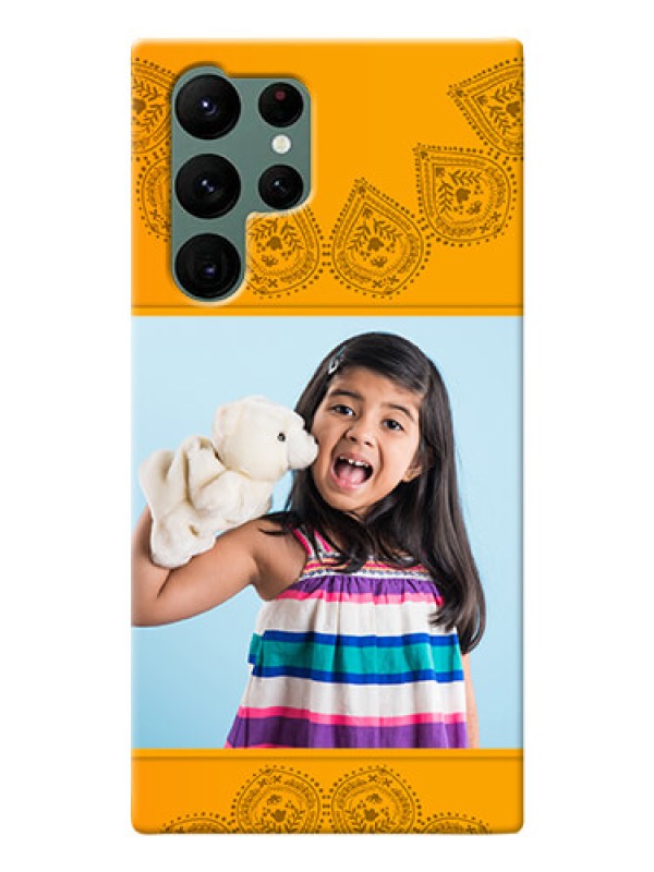 Custom Galaxy S22 Ultra 5G custom mobile back covers: Photo Wedding Design 