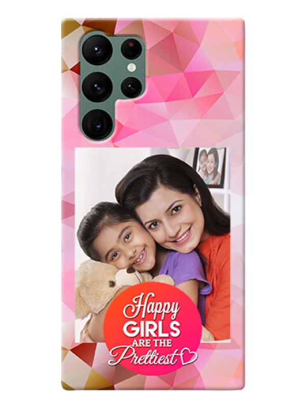 Custom Galaxy S22 Ultra 5G Personalized Phone Covers: Abstract Triangle Design