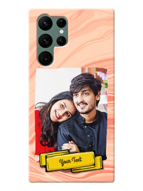 Custom Galaxy S22 Ultra 5G Customized Phone Cases: Marble Texture Design