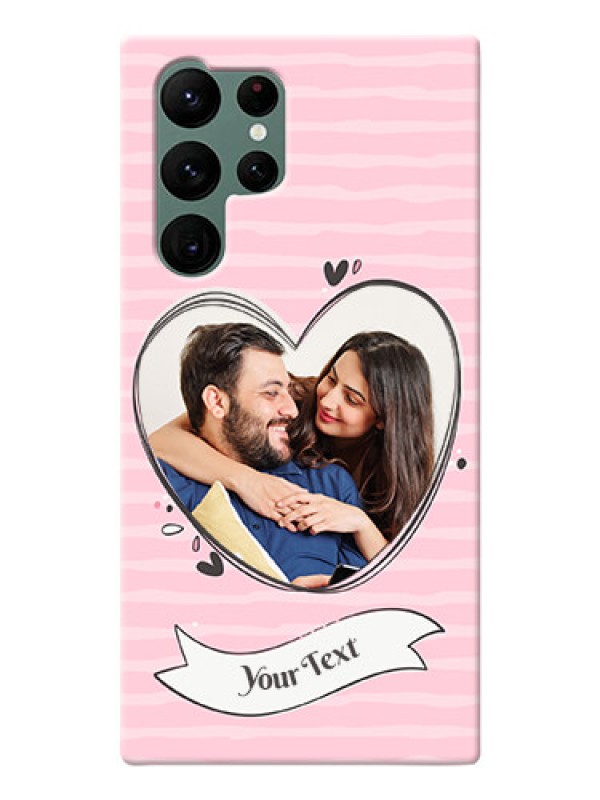 Custom Galaxy S22 Ultra 5G custom mobile phone covers: Vintage Heart Design