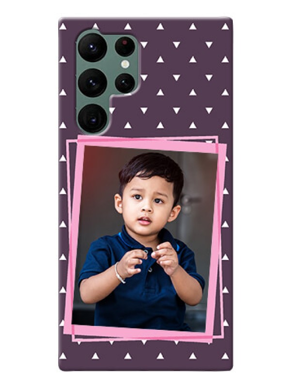 Custom Galaxy S22 Ultra 5G Phone Cases: Triangle Pattern Dotted Design