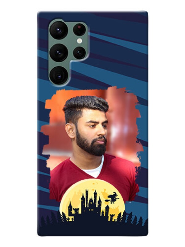 Custom Galaxy S22 Ultra 5G Back Covers: Halloween Witch Design 