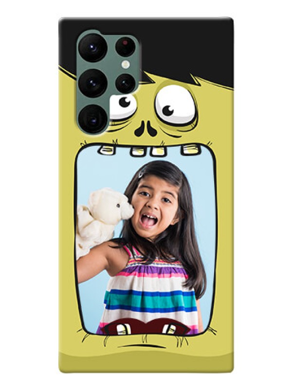 Custom Galaxy S22 Ultra 5G Mobile Covers: Cartoon monster back case Design