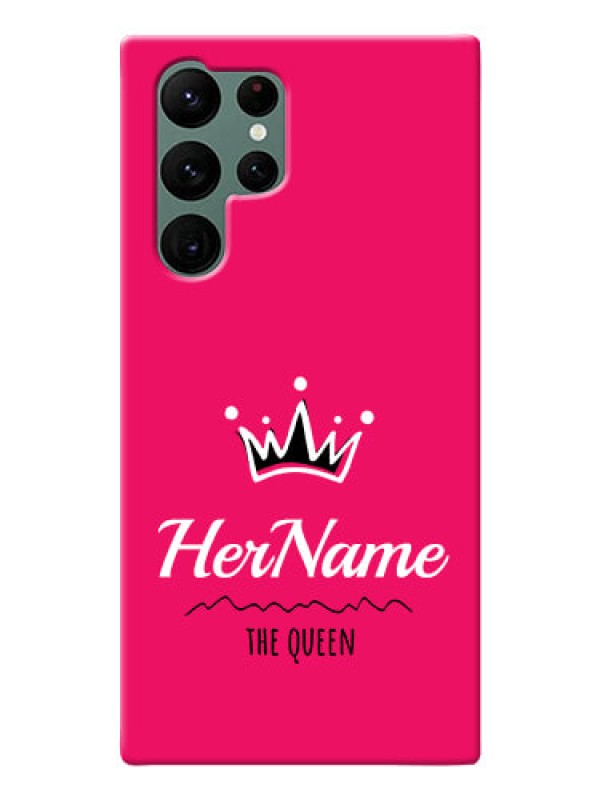 Custom Galaxy S22 Ultra 5G Queen Phone Case with Name