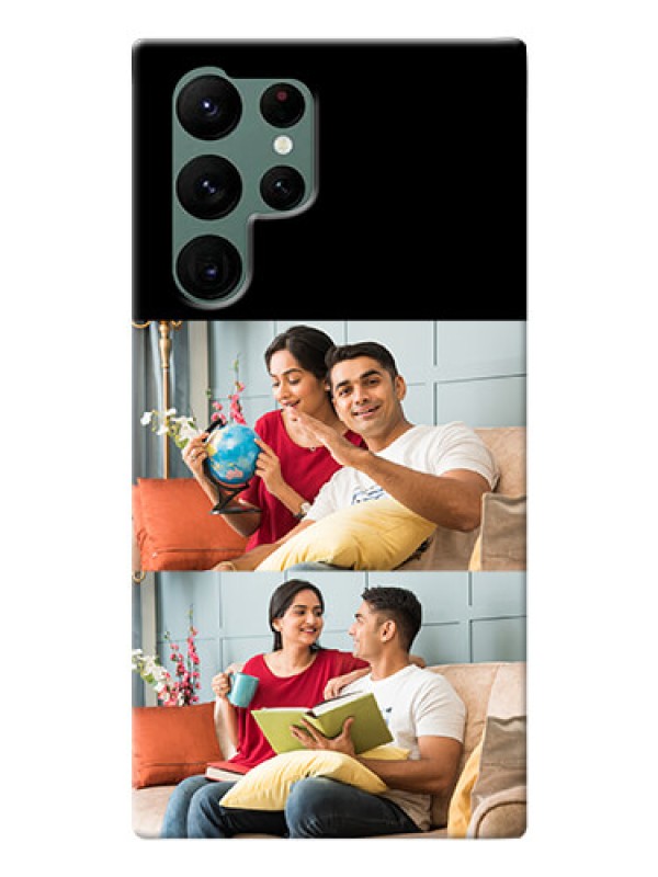Custom Galaxy S22 Ultra 5G 2 Images on Phone Cover