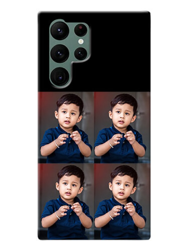 Custom Galaxy S22 Ultra 5G 4 Image Holder on Mobile Cover