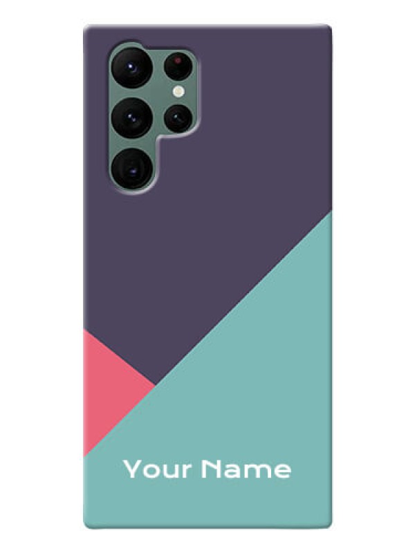 Custom Galaxy S22 Ultra 5G Custom Phone Cases: Tri  Color abstract Design