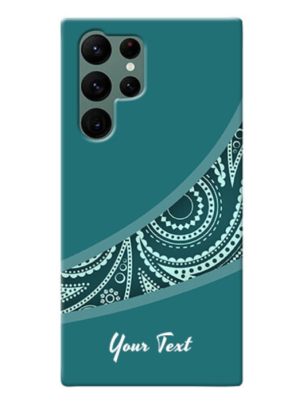 Custom Galaxy S22 Ultra 5G Custom Phone Covers: semi visible floral Design