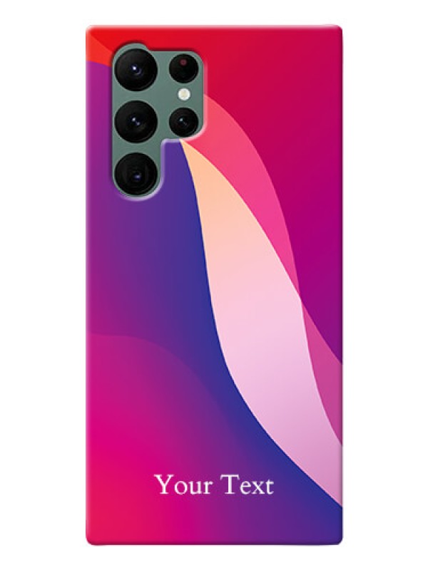 Custom Galaxy S22 Ultra 5G Mobile Back Covers: Digital abstract Overlap Design