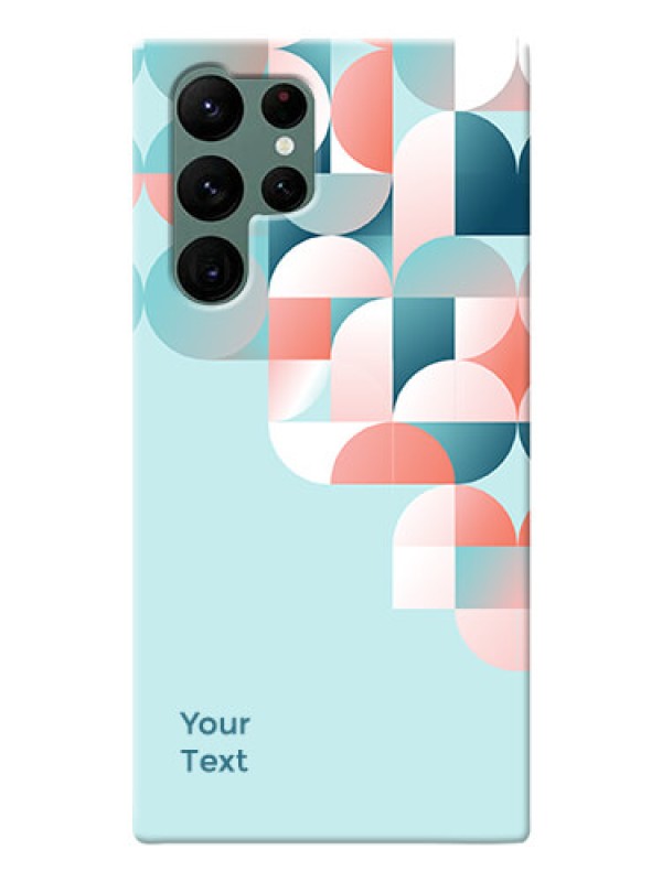 Custom Galaxy S22 Ultra 5G Back Covers: Stylish Semi-circle Pattern Design