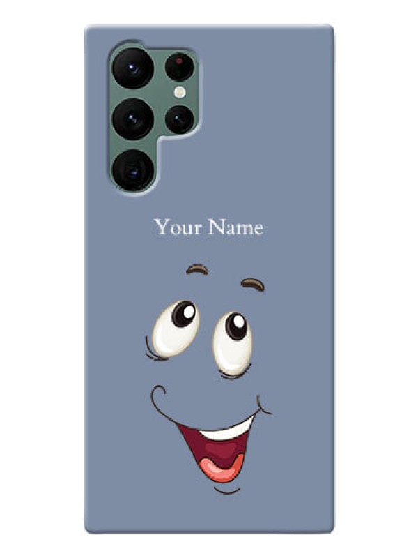 Custom Galaxy S22 Ultra 5G Phone Back Covers: Laughing Cartoon Face Design