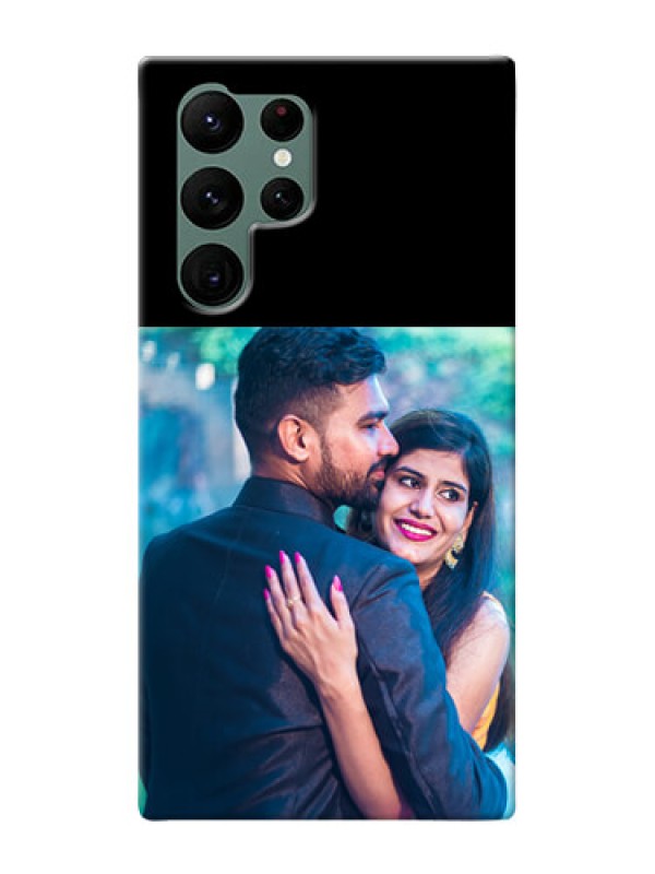 Custom Galaxy S22 Ultra 5G Custom Hard Phone Case - Upload Full Picture With Custom Color Design