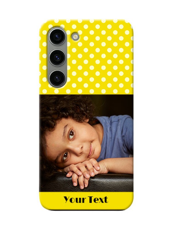 Custom Samsung Galaxy S23 5G Custom Mobile Covers: Bright Yellow Case Design