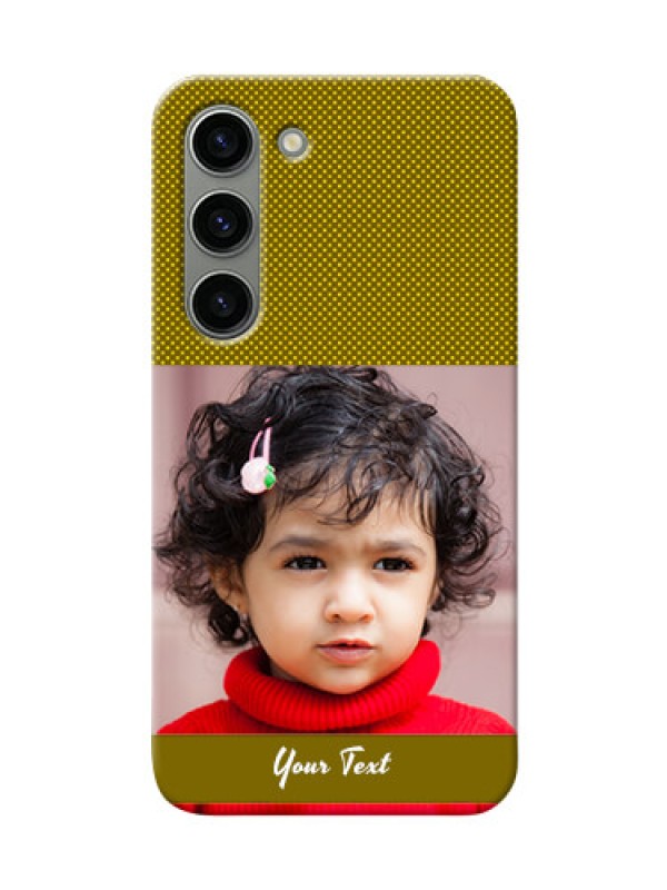 Custom Samsung Galaxy S23 5G custom mobile back covers: Simple Green Color Design