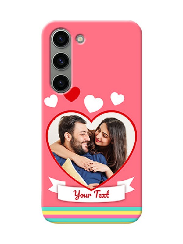 Custom Samsung Galaxy S23 5G Personalised mobile covers: Love Doodle Design