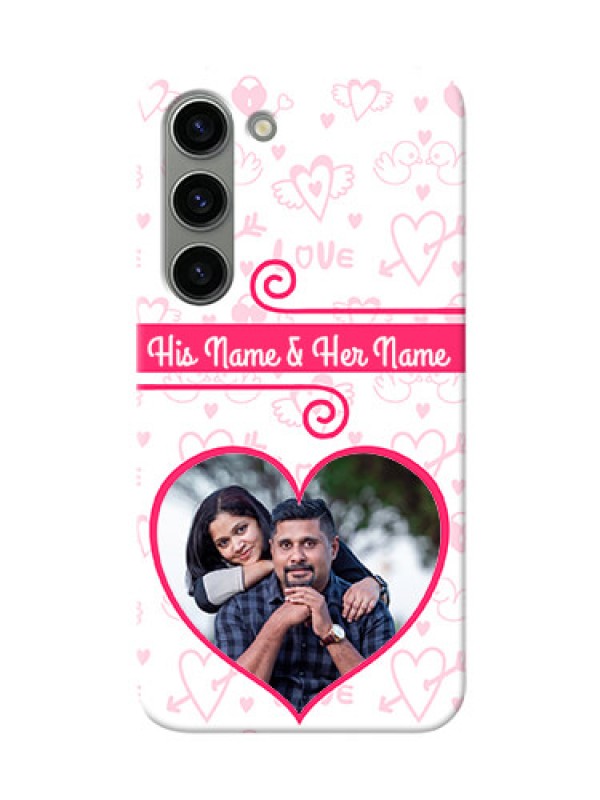 Custom Samsung Galaxy S23 5G Personalized Phone Cases: Heart Shape Love Design