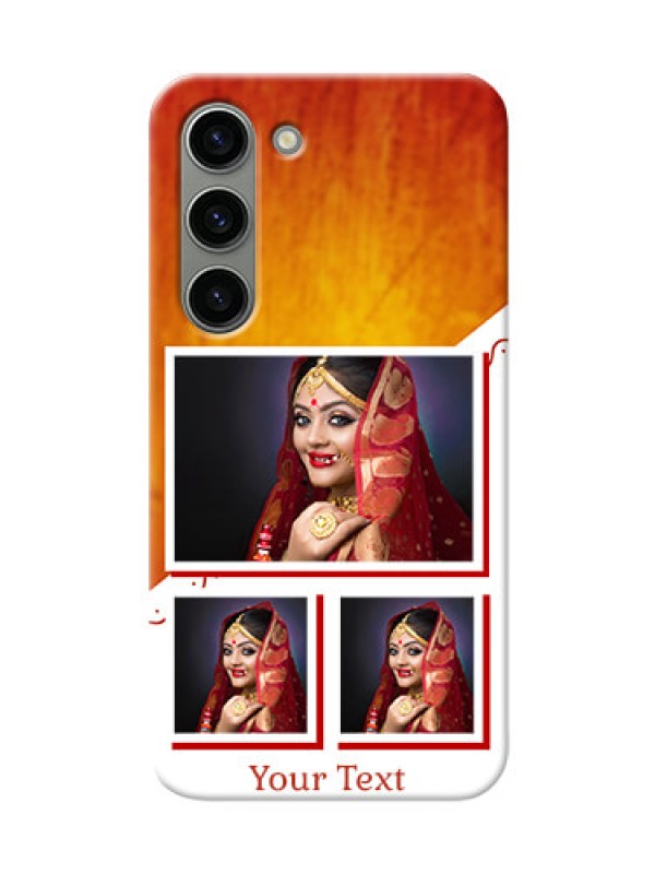 Custom Samsung Galaxy S23 5G Personalised Phone Cases: Wedding Memories Design 