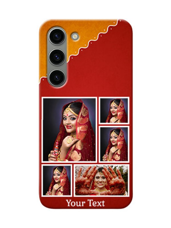 Custom Samsung Galaxy S23 5G customized phone cases: Wedding Pic Upload Design