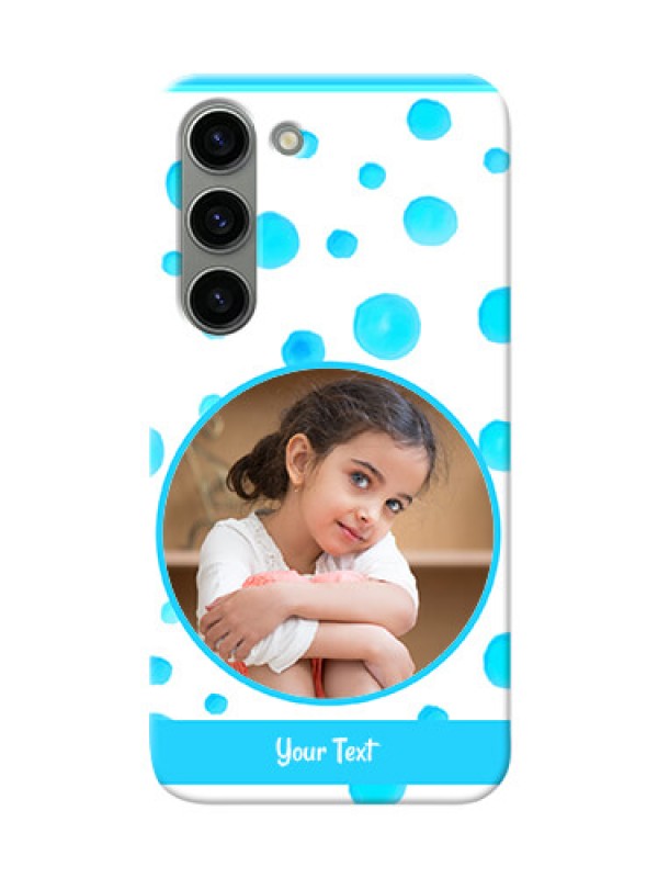 Custom Samsung Galaxy S23 5G Custom Phone Covers: Blue Bubbles Pattern Design