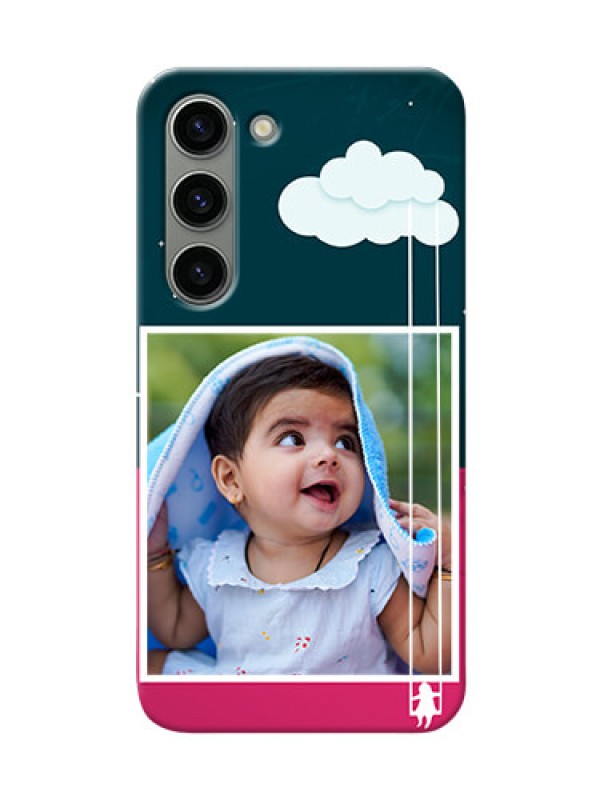 Custom Samsung Galaxy S23 5G custom phone covers: Cute Girl with Cloud Design