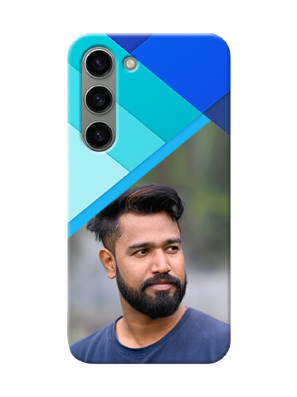 Custom Samsung Galaxy S23 5G Phone Cases Online: Blue Abstract Cover Design