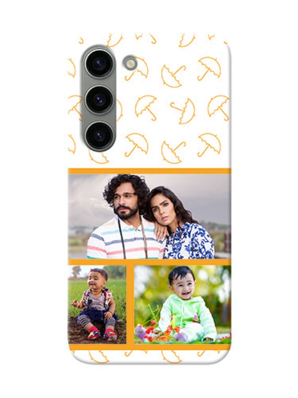Custom Samsung Galaxy S23 5G Personalised Phone Cases: Yellow Pattern Design