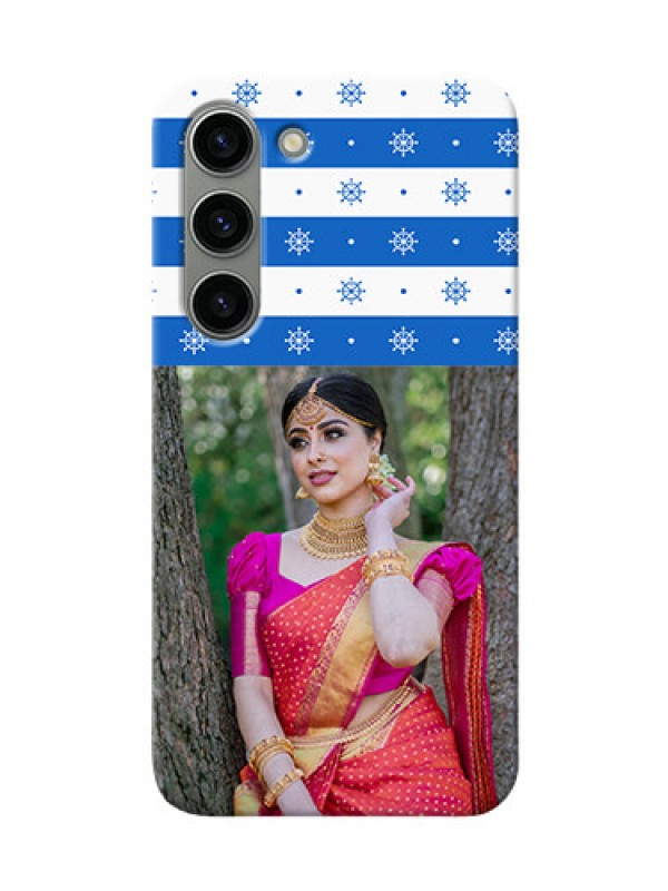 Custom Samsung Galaxy S23 5G custom mobile covers: Snow Pattern Design