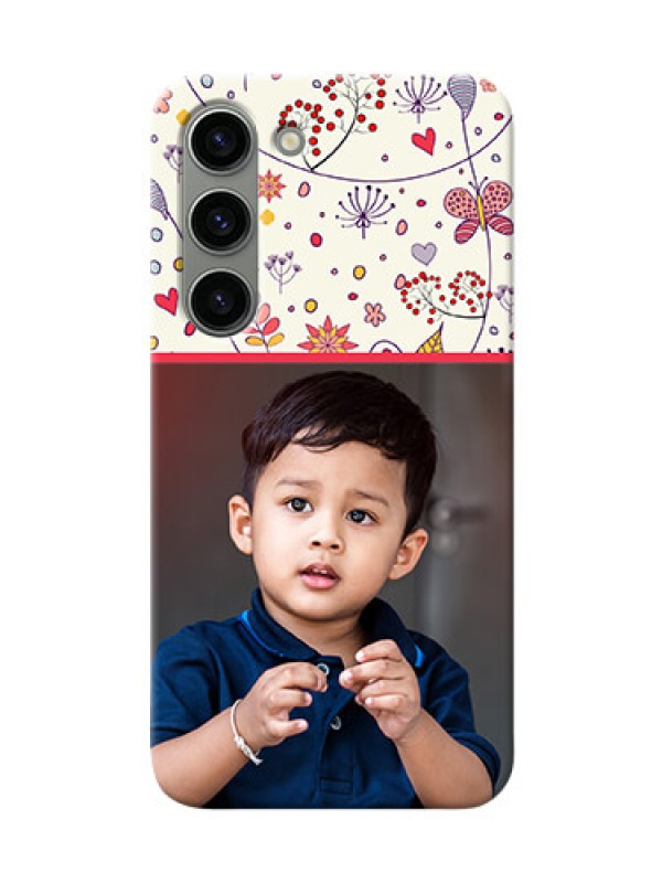 Custom Samsung Galaxy S23 5G phone back covers: Premium Floral Design