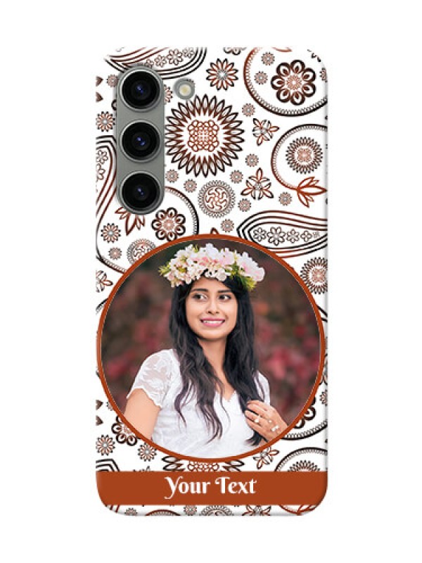 Custom Samsung Galaxy S23 5G phone cases online: Abstract Floral Design 