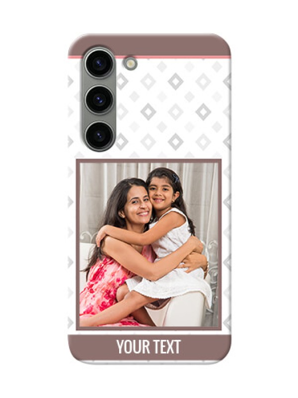 Custom Samsung Galaxy S23 5G custom back covers: Simple Diamond Design