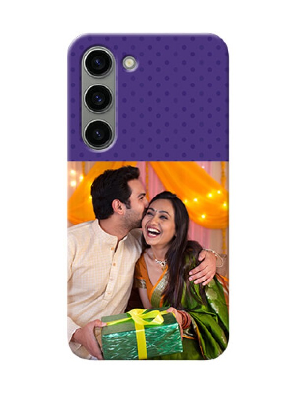 Custom Samsung Galaxy S23 5G mobile phone cases: Violet Pattern Design