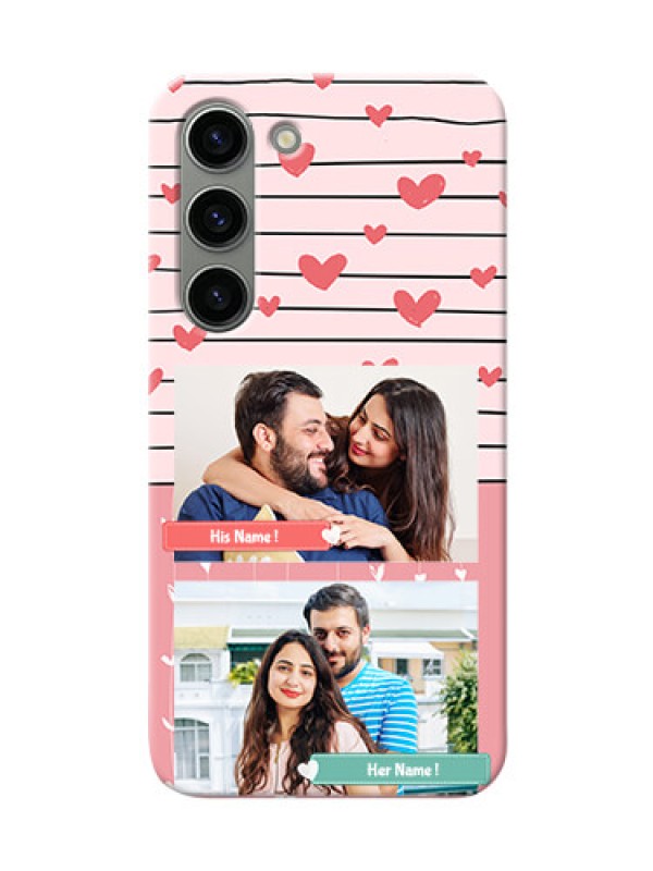 Custom Samsung Galaxy S23 5G custom mobile covers: Photo with Heart Design