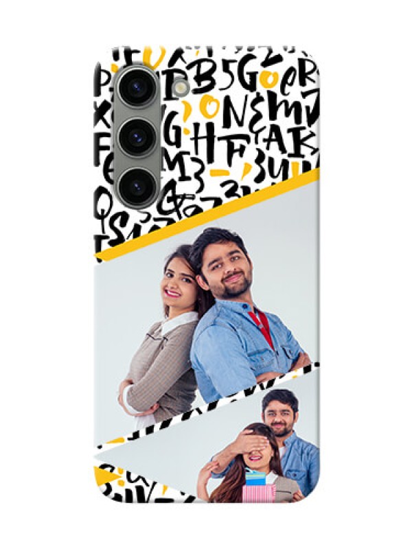 Custom Samsung Galaxy S23 5G Phone Back Covers: Letters Pattern Design