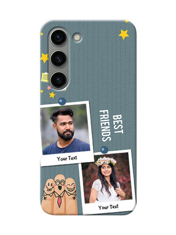 Custom Samsung Galaxy S23 5G Mobile Cases: Sticky Frames and Friendship Design