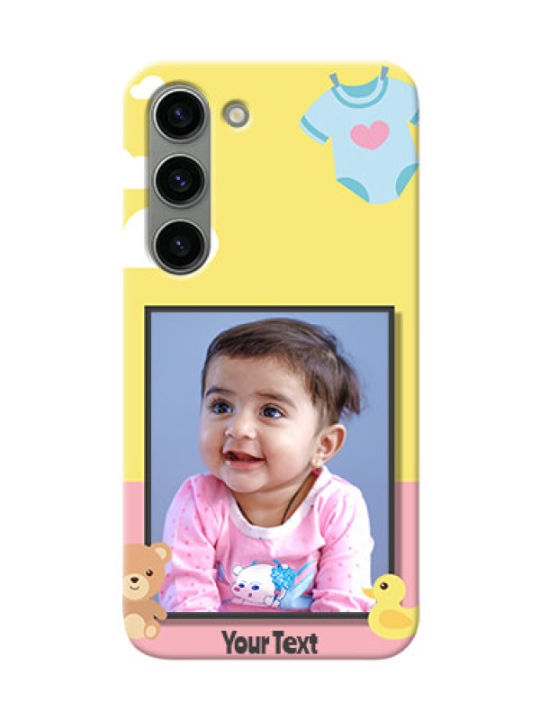 Custom Samsung Galaxy S23 5G Back Covers: Kids 2 Color Design